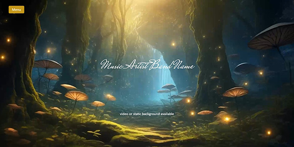 Music Artist Theme Demo Website