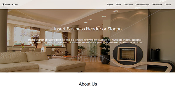 Realtor Theme Demo Website